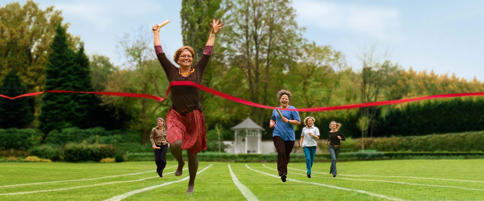Zieleinlauf Zieleinlauf