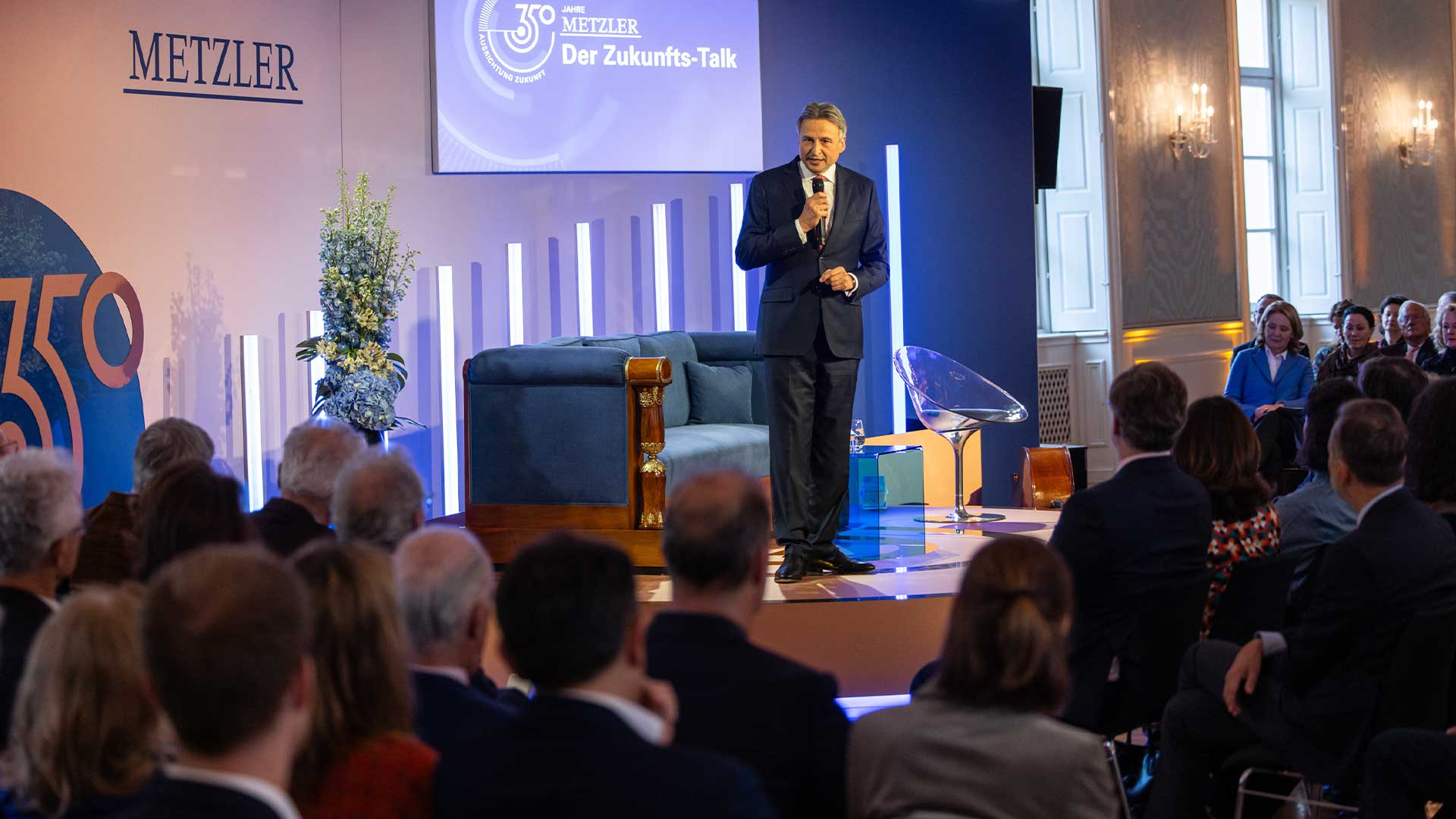 Gerhard Wiesheu beim Metzler Zukunfts-Talk in München