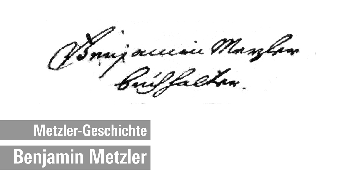 Metzler-Geschichte - Benjamin Metzler