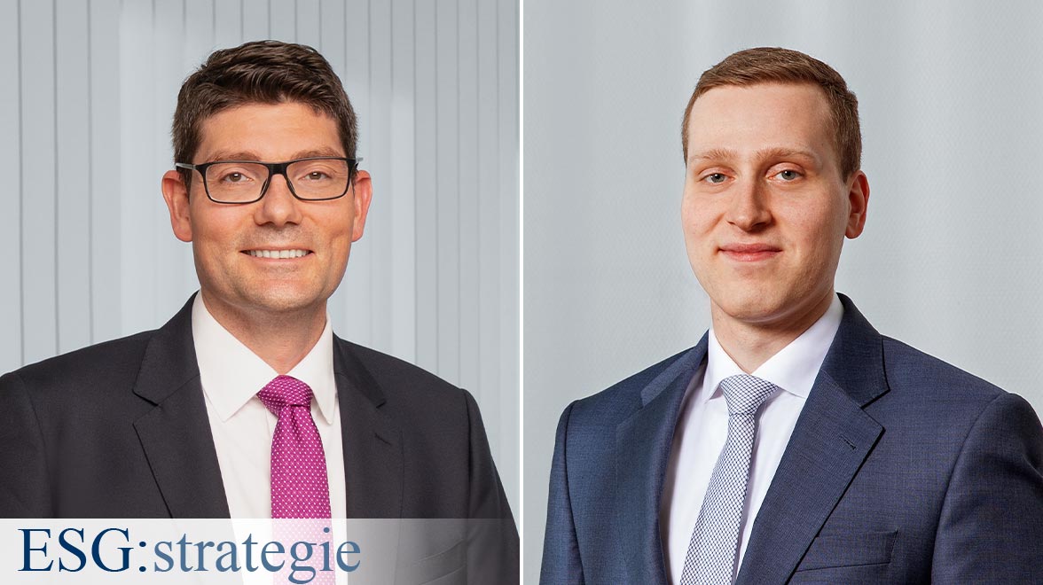 ESG:strategie Philipp Finter und Tristan Krieger ESG:strategie Philipp Finter und Tristan Krieger