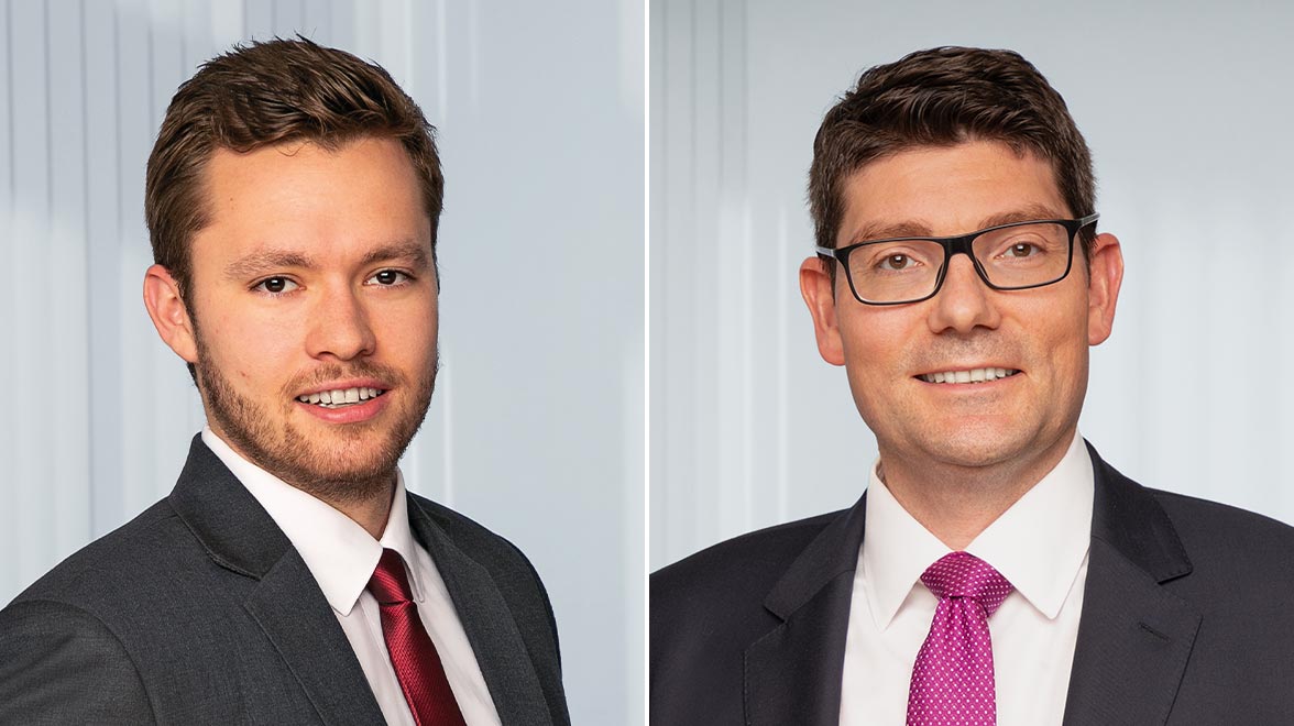 Sebastian Lechner, Applied Research und Dr. Philipp Finter, zuständig für die Integration von ESG im Portfoliomanagement Sebastian Lechner, Applied Research und Dr. Philipp Finter, zuständig für die Integration von ESG im Portfoliomanagement