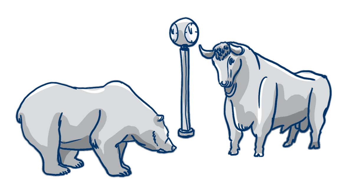 Symbolfiguren für die Börsenentwicklung: Bulle und Bär Symbolfiguren für die Börsenentwicklung: Bulle und Bär | Metzler