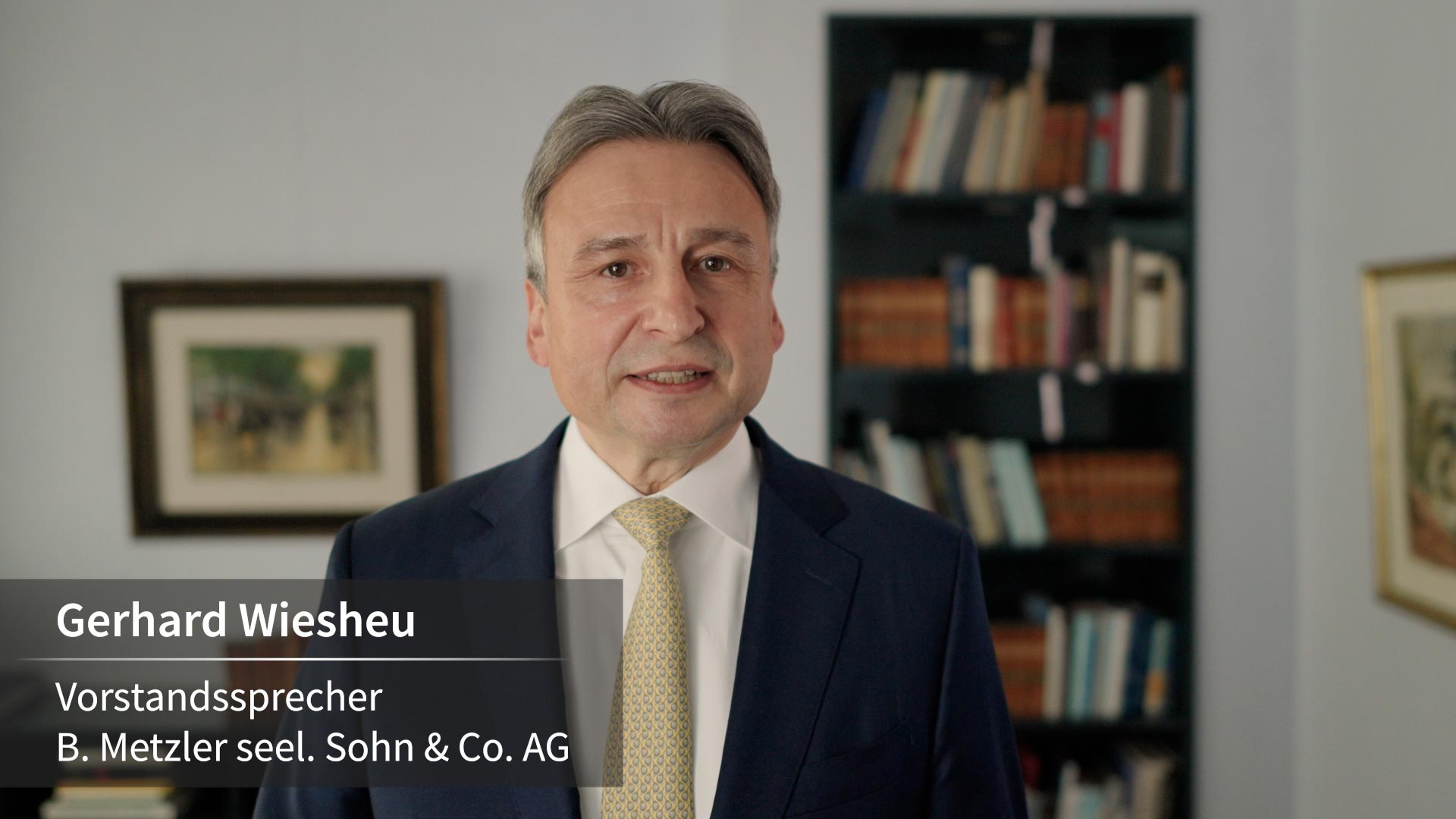 Vorstandssprecher Gerhard Wiesheu im Video-Interview