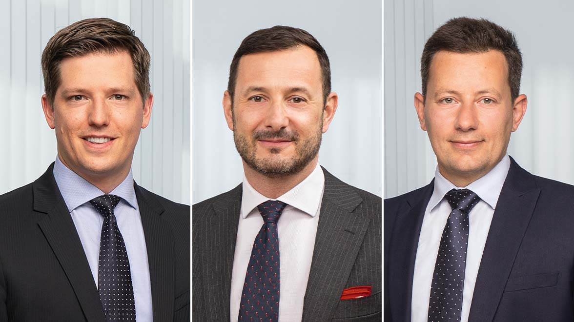 Jan Rabe, Co-Leiter Sustainable Investment Office<br/>Lorenzo Carcano, Leiter Portfoliomanagement Equities<br/>Nedialko Nedialkov, Portfoliomanager Investmentstrategie Small & Mid Caps