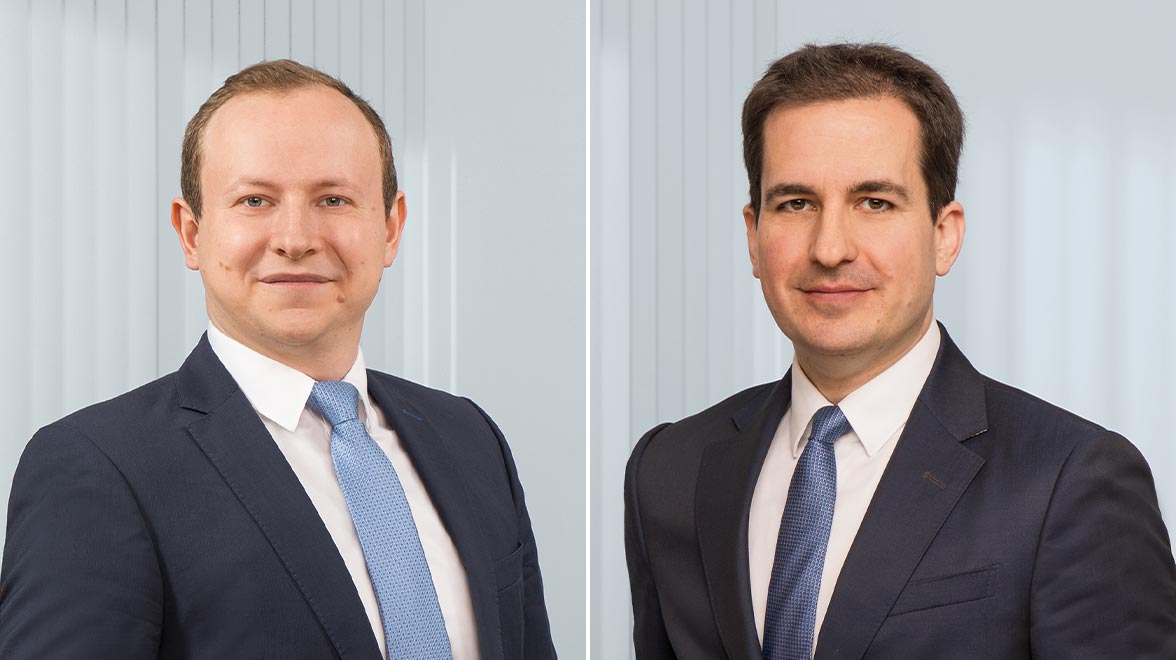 Oliver Schmidt und Boris Anbinder, verantwortliche Portfoliomanager der Investmentstrategie Metzler European Dividend Sustainability