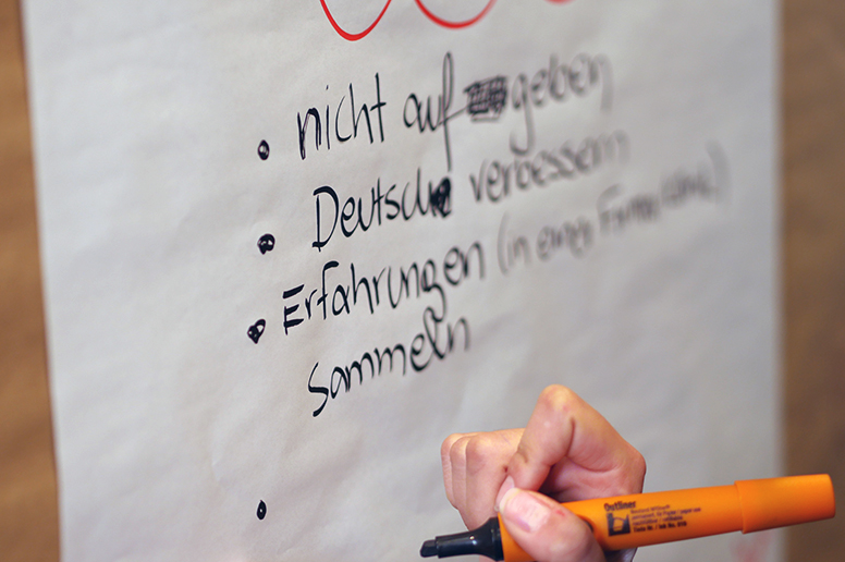 Ziel des Deutschkurses beim Goetheinstitut war es, den Stipendiaten Sprachkenntnisse auf dem Sprach-Niveau C1 zu vermitteln.