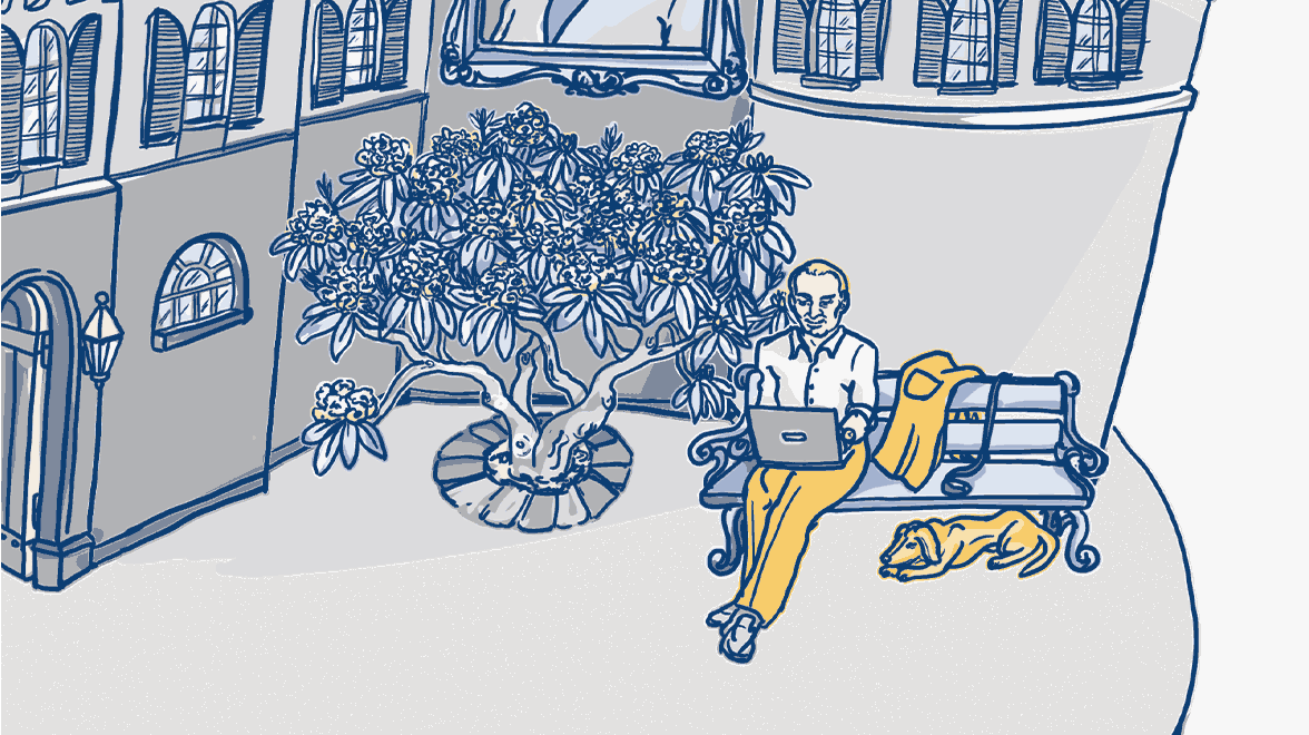 Illustration Bänker