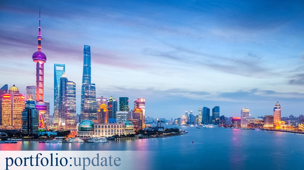 portfolio:update | China auf Erholungskurs | Skyline Shanghai