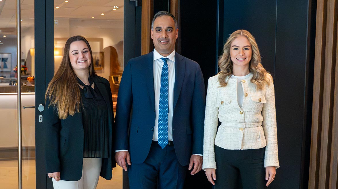Jasmina Schul, Mustafa Ansary, Katharina Müller bei den Metzler Small Cap Days