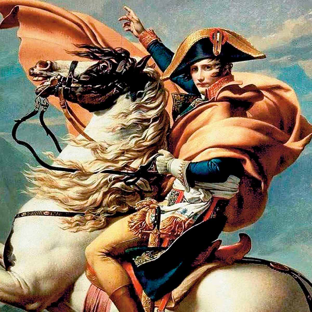 „Napoleon überquert die Alpen“ „Napoleon überquert die Alpen“