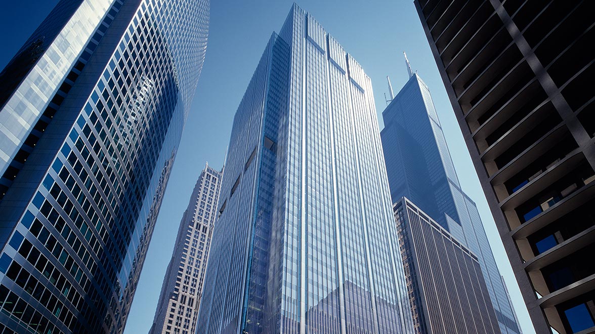 Office in a tower building at 111 South Wacker in Chiacgo