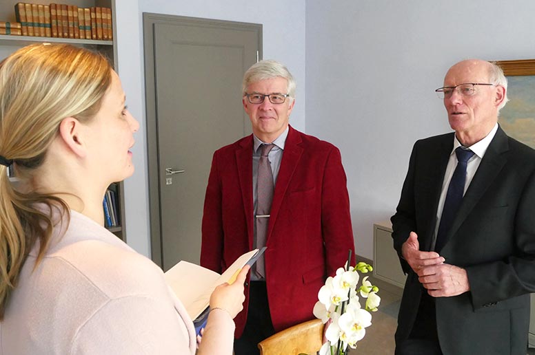 Jörg Wehling erläutert die Initiative „Geben ist (m)eine Herzensangelegenheit“