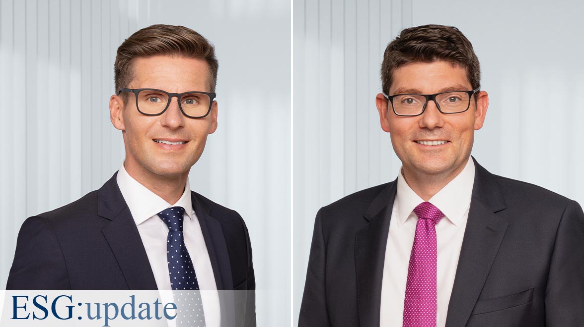 Daniel Sailer und Dr. Philipp Finter Daniel Sailer und Dr. Philipp Finter, Sustainable Investment Office, Metzler Asset Management