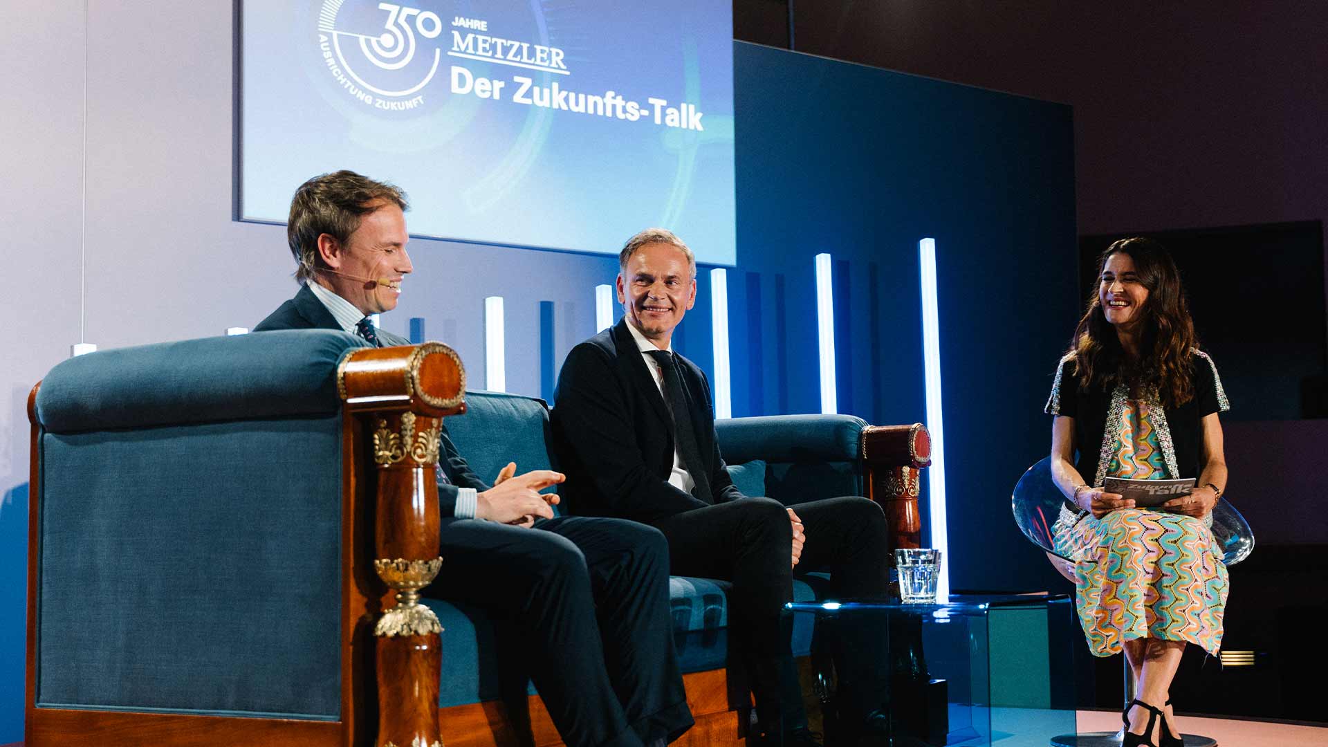 Franz von Metzler und Oliver Blume, Vorstandsvorsitzender von Porsche und Volkswagen