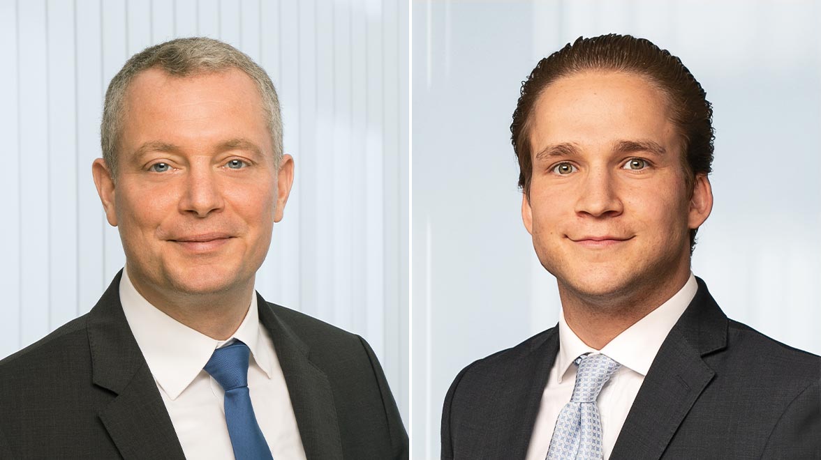 Philip Schätzle, Head of Institutional Sales, und Lukas Schmelz, Institutional Sales Manager, Metzler Asset Management GmbH
