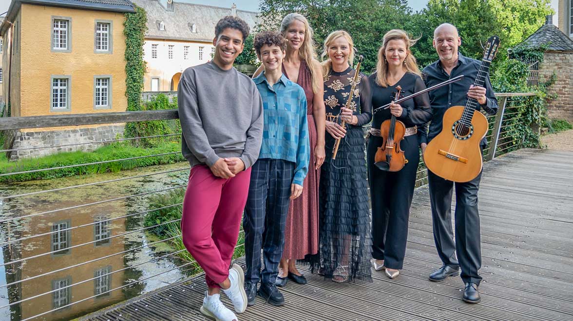 Niederrhein Musikfestival Musikergruppe auf dem Niederrhein Musikfestival, Foto Klaus Stevens